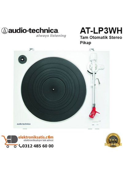 Audio Technica  At-Lp3Wh Tam Otomatik Stereo Pikap