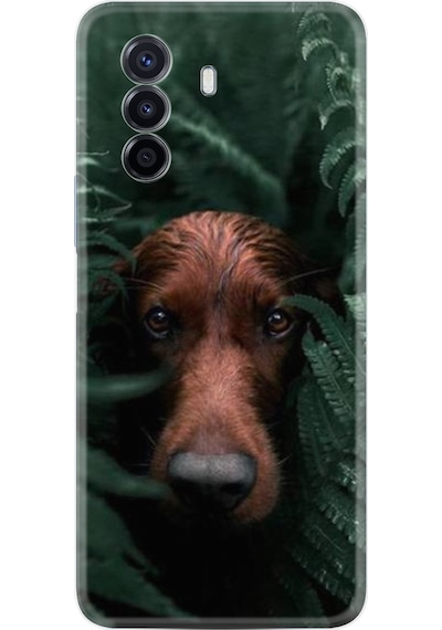 Huawei Nova Y70 Kılıf Resimli Silikon Flowers Dog 1346