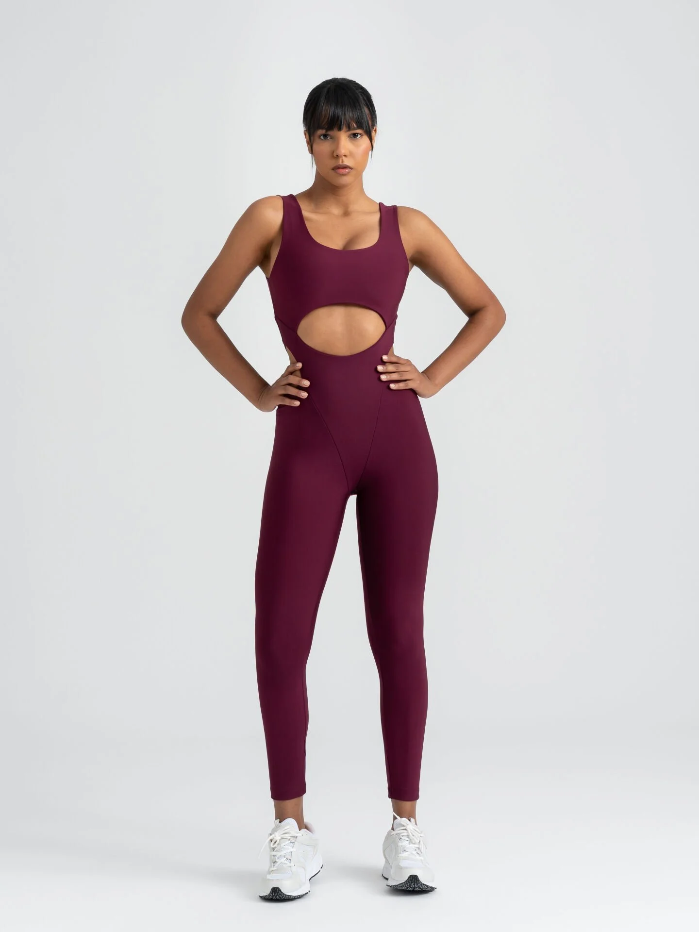 Lismina Bold Curve Spor Tayt Tulum Mürdüm