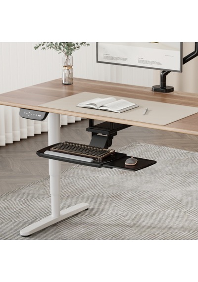 Masa Altı Çekilebilir Ayarlanabilir Ergonomik Klavye Rafı