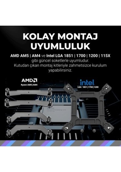 Cooler Master Masterliquid 360l Core İşlemci Soğutucu Amd Ve Intel Uyumlu 360mm Sıvı Soğutma Sıvı