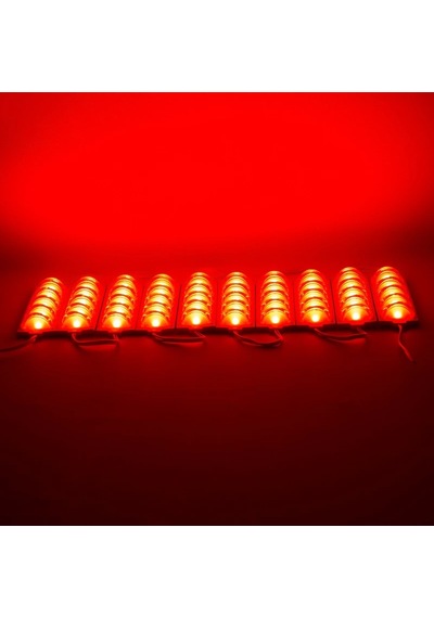 Kırmızı Modül Led - 12v 4w Kırmızı Parmak Led - 180 Derece 280lm Profesyonel Modül Led - 1 Adet