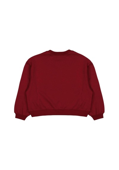 Civil Girls Düz 10-13 Yaş Sweatshirt Bordo