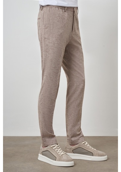 Morven Erkek Vizon Trend Tam Lastikli Slim Fit Pantolon 25ys003007405 Vizon