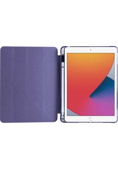 Samsung Galaxy Uyumlu Tab S6 Lite Sm-p610 10.4" Kılıf Kalem Bölmeli Standlı Katlanabilir Kalemlikli Silikon Kılıf
