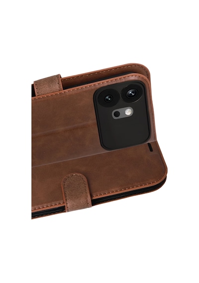 Newface Huawei Honor 600 Trend S Plus Kapaklı Kılıf - Taba