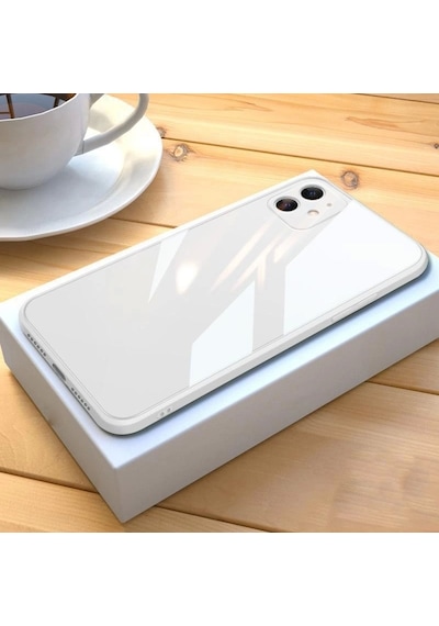 Apple Uyumlu iPhone 13 Pro Max Parlak Cam Kamera Korumalı Telefon Kılıfı