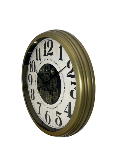 Retro Prime Classic 60 Cm Çarklı Duvar Saati Eskitme