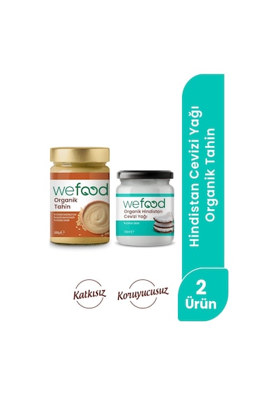 Wefood Organik Hindistan Cevizi Yağı 150 Ml + Wefood Organik Tahin 300 Gr 8683347038060 Diğer