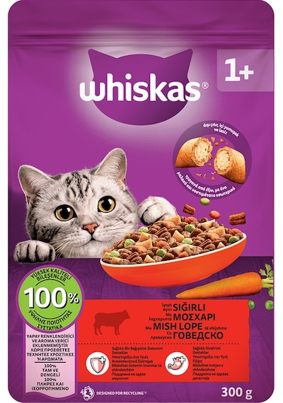 Whiskas Sığırlı Kuru Mama 300 G