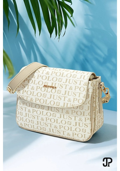 Just Polo Günlük Kombinlere Uygun Kadın Orijinal Günlük El Ve Omuz Çantası Shoulder Bag Krem