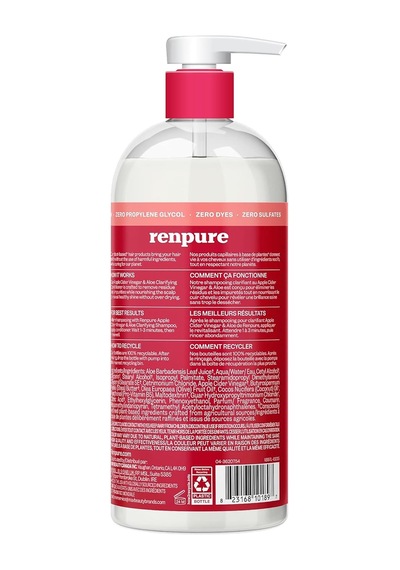 Renpure Elma Sirkesi Ve Aloe Vera Arındırıcı Saç Kremi 710ml