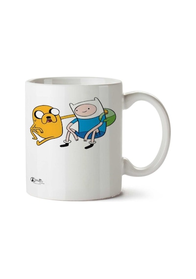 Finn E Jake - Hora De Aventura İki Tarafı Baskılı Kupa Bardak Çok Renkli