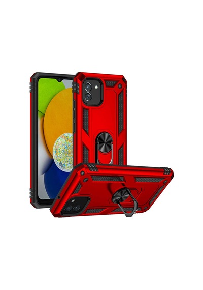 Galaxy A03 Kılıf Zore Vega Kapak Kırmızı