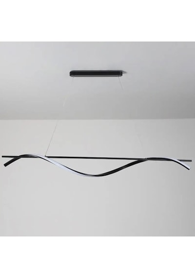 Demirkapı / 120 Cm / Sarkıt Avize / Antrasit Gövde / 3 Renk Işık Antrasit
