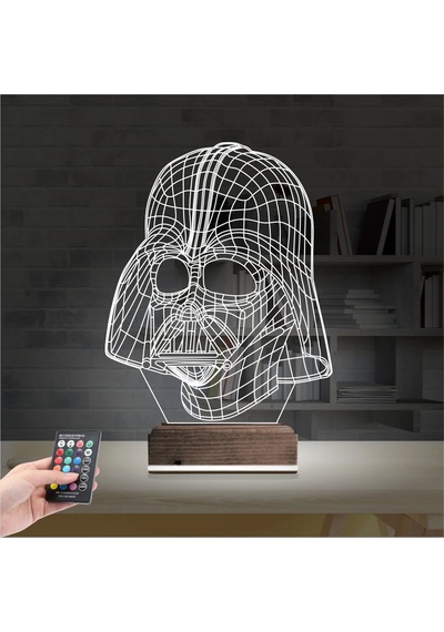 Luvivia Darth Veider 3d Lamba - Masa Gece Lambası Şeffaf
