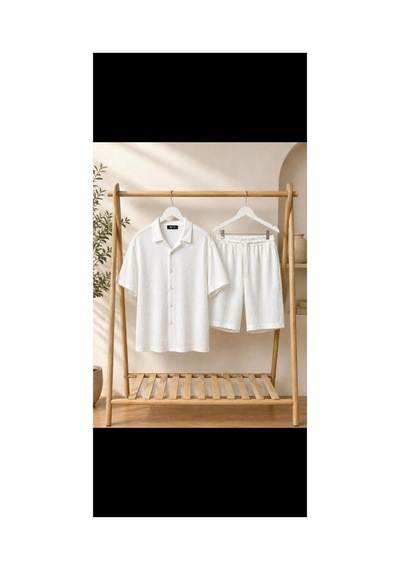 Mcz Slim Fit Bürümcük Kumaş Erkek Takımı Beyaz