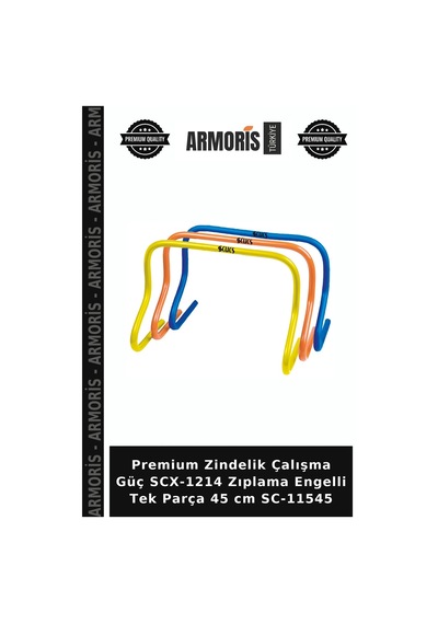 Premium Zindelik Çalışma Güç Scx-1214 Zıplama Engelli Tek Parça 45 Cm Sc-11545 Çok Renkli