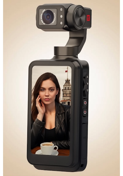 Mioji Pocket 3 5k 30FPS 48MP 3 Eksenli Gimbal Kamera