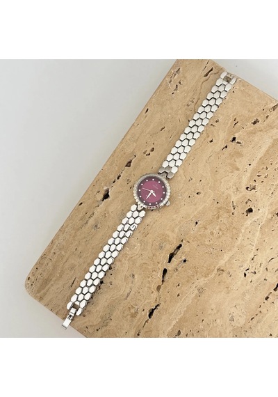 Anka Silver Bordo Saat