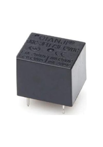 Elektronikport-Röle 12V Dc Siyah Qianji / Jqc-3F(T73