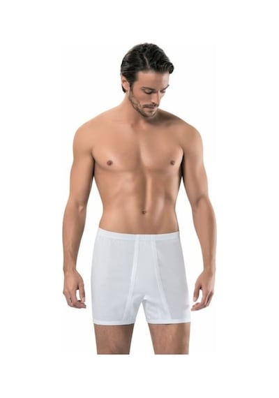 Erdem 1350 Erkek Beyaz 3'Lü Paçalı Boxer (550068192)
