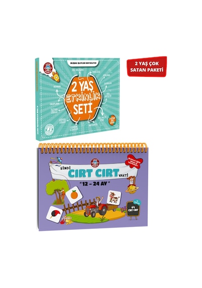 2 Yaş Etkinlik Seti Ve 12-24 Ay Cırt Cırtlı Ikili Paket