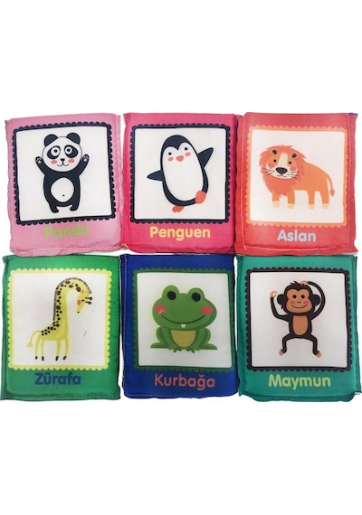 Birlik Oyuncak Babycim Eğitici Hayvanlar Soft Kartları (6 Parçalı