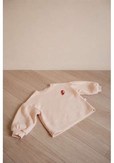 Oh La La Koala Bej Pastel Soft Touch Nakışlı Kazak