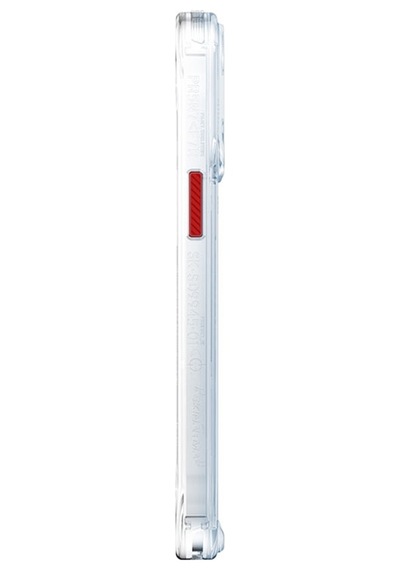 Apple Uyumlu iPhone 15 Kılıf Skinarma Magsafe Şarj Özellikli Yazı Desenli Airbagli Orion Kapak Şeffaf
