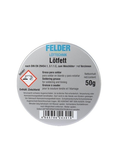Alman Malı Felder Lötfett Lehim Pastası Havya Pastası 50 Gr - Germany