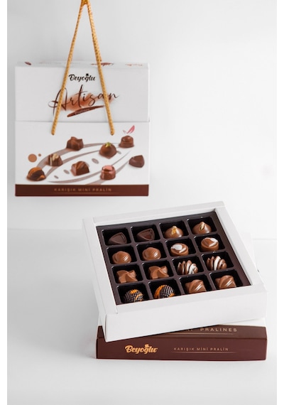 Artizan Dolgulu Karışık Pralin Çikolata Çantalı 160 Gr.