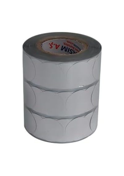 Metalize Kuşe Etiket 25mm X 25mm Ruloda 2500 Adet, Ev Ve Ofis Kullanımı İçin Kendinden Yapışan Etiket Ve Metaliz Genel