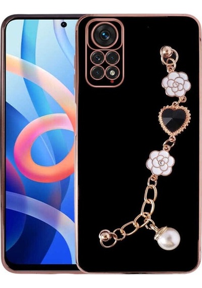 Xiaomi Redmi Note 12 Pro 4g Kılıf El Tutamaçlı Kamera Korumalı Zore Taka Silikon Kapak Siyah