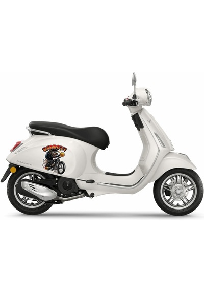 Bad Boys Motorcu Kurt Sticker Çılgın Motorcu Kurt Köpek Araba Oto Motosiklet Kask Pc Laptop Sticker - 00317 15x13 Cm