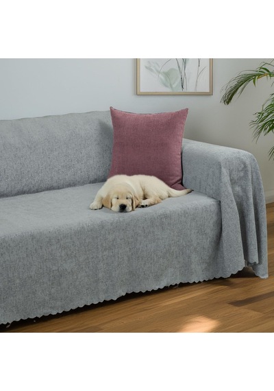 Premium Koltuk Örtüsü 175x350 Xlarge Gramajlı Jakarlı Şönil Bulut Kanepe Örtüsü Kaymaz Çok Renkli