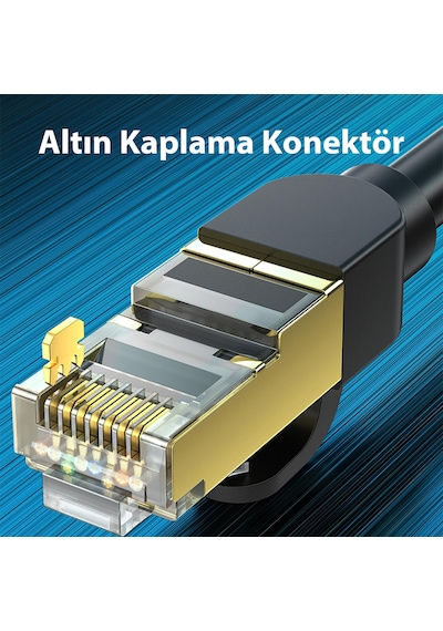 Veggieg Cat8 40gbps 2000mhz Stp Rj45 Ethernet Kablosu 2 Metre
