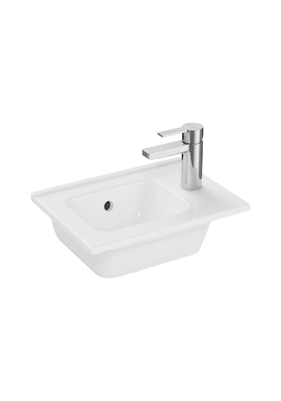 VitrA Mia 7460L003-0029 Etajerli Lavabo Beyaz 40 CM