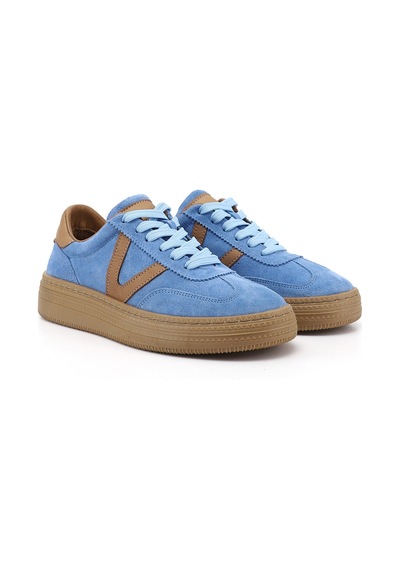 Gönderi(R) Gönderi R Kadın Mavi Süet Bağcıklı Hakiki Deri Sneaker Dyza85245736