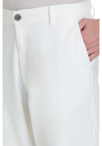 Saykı Beyaz Regular Fit 5 Cep 100% Pamuk Kot Pantolon 2948380 Beyaz