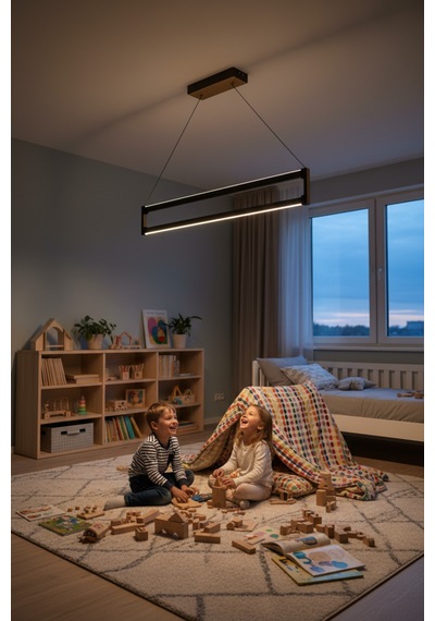 Orion Gold Lineer Led Sarkıt Avize Kumandalı Dim Edilebilir Aşağı Işık Doğal Işık