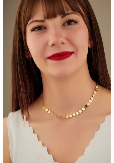 Dkmn Gümüş Pul Gümüş Kolye