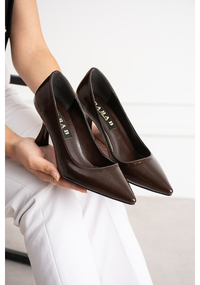 Dabab Shoes Belen Kahve Kadın Kırışık Rugan Sivri Burun 7 Cm İnce Topuklu Stiletto Ayakkabı Kahverengi Dabab Shoes Belen Kahve Kadın Kırışık Rugan Sivri Burun 7 Cm İnce Topuklu Stiletto Ayakkabı Kahverengi