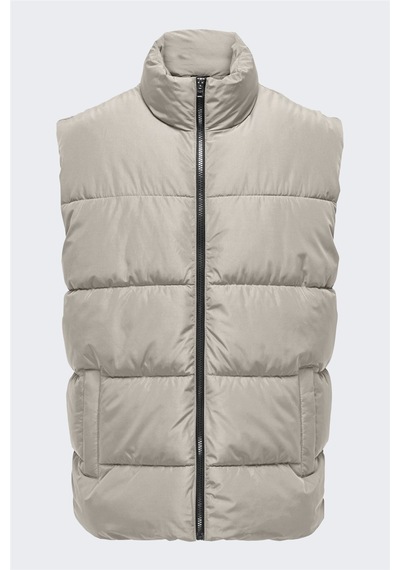 Only & Sons Onsmelvın Lıfe Puffer Vest Otw Vd Erkek Gri Yelek - 22022232
