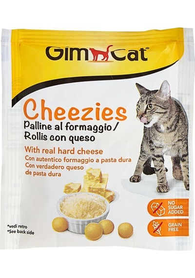 Gimcat Cheezies Peynirli Kedi Ödül Tableti 10 G