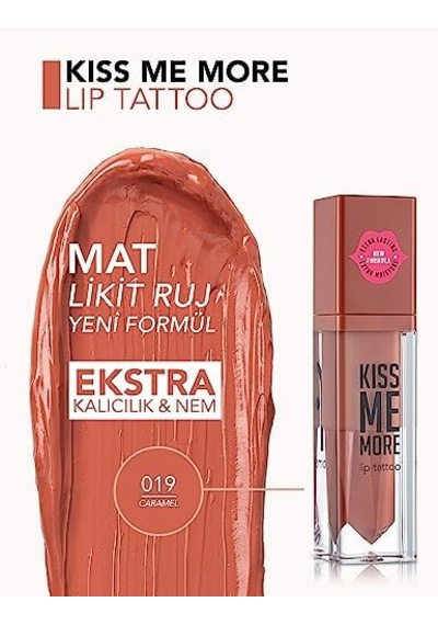Kiss Me More Yüksek Pigmentli & Mat Bitişli Nemlendirici Likit Ruj 0 98090631