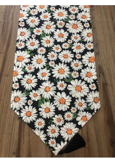 Papatya Desenli Runner Çok Renkli