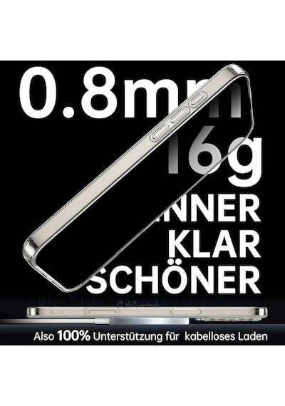 Apple Uyumlu iPhone Uyumlu 16 Pro Kılıf Korumalı Şeffaf Silikon +ekran Koruma Cam Set -