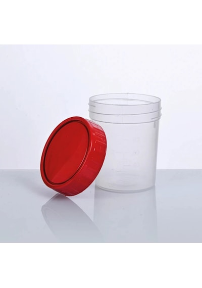 Düz Numune Kabı 100 Ml Steril 50 Adet