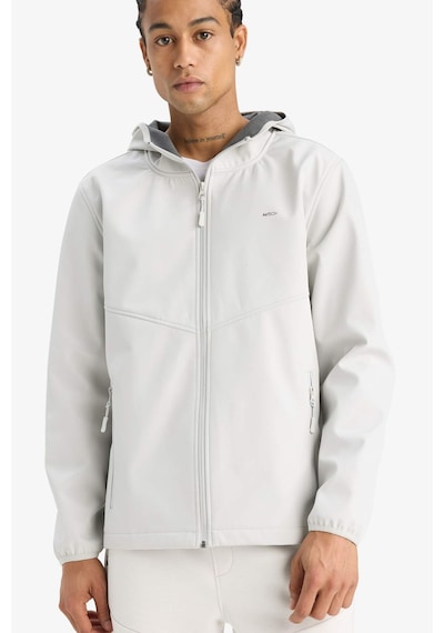 Defacto Rüzgar Geçirmez Su İtici Softshell Yağmurluk A2122AX24AU Gri